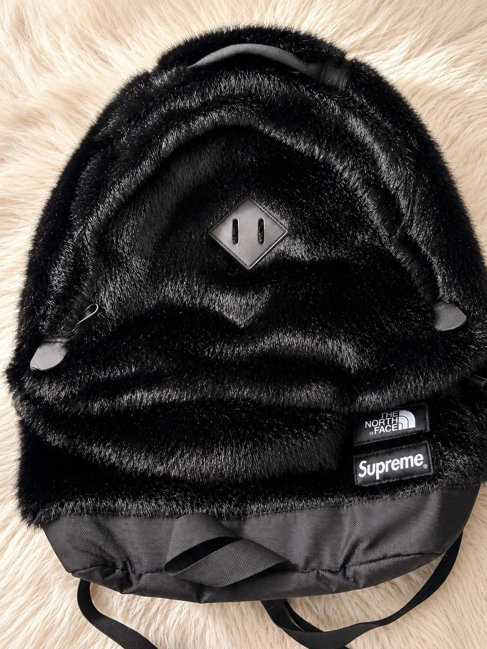 The North Face x Supreme Black Faux Fur Backpack